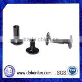 Factory Supply Customized Black Nickel Plated Aluminum Chicago Screw