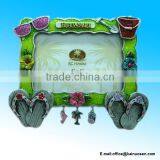 Hawaiian Slippers Beach Scene Poly Picture Frame With Charms thumbnail-1