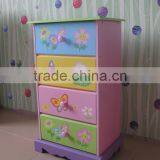 Children Storage Cabinets Children Furniture Wooden Kid Cabinets for 3-Drawer Cabinet thumbnail-3