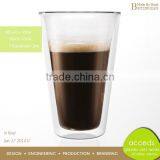 Custom Personalized Reusable Double Wall Glass Coffee Cup Set thumbnail-2