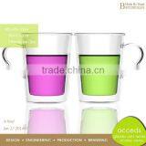 Handcrafted Eco Friendly Modern Pyrex Glass Tea Mugs thumbnail-3