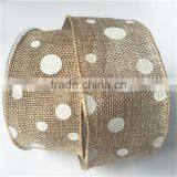 Cheap Wholesale 100 Linen Fabric for Gift Ribbon thumbnail-4