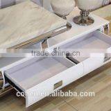 Hot Selling Royal Luxury High Gloss Stainless Steel TV Stand/cabinet Design E1073 thumbnail-5