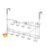 10 Fixed Hooks Chrome Wall Mounted thumbnail-1