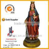 12"Resin Saint Barbara Religious Statue With Resin Base thumbnail-3