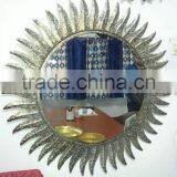Sun Shape Metal Antique Mirror thumbnail-1