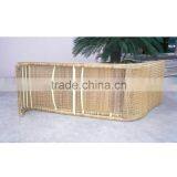 S Shape Rattan Lounger With Cushion thumbnail-5