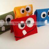 Best Selling Products Polyester Business Card Sleeve Coin Wallet Cartoon Character Style Wool Fabric Mobile Phone Case Cover thumbnail-1