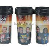 450ml Double Wall Promotional Travel Coffee Mug With Paper Insert thumbnail-5