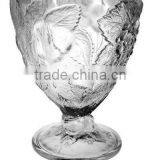 Trasparent Ice Cream Glass With Flower thumbnail-1