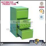 Custom 3 Drawer Metal Cabinet With Wheat Straw Drawers thumbnail-1