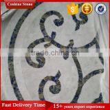 Round Shaped Natural Stone Carrara White Marble Mosaic Pattern thumbnail-4