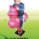 (HA-16709) WHOLESALE EXCELLENT QUALITY OUTDOOR SPRING RIDE /KIDS PLASTIC FAMOUS HORSE RIDERS