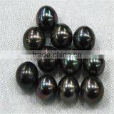 AAA 11-12mm Black Round Tahitian Loose Pearls thumbnail-1