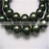 Wholesale 12-13mm Peacock Round Tahitian Pearl Strand thumbnail-1