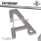 Lucky Alphabet Stainless Steel Carabiners Camping Keychain thumbnail-1