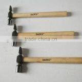 Cross Pein Hammer With a Hickory Wooden Handle.