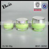 Unique Specail Square Shape 5ml 15ml 30ml 50ml Acrylic Cosmetic Cream Jar Empty Double Wall Plastic Cream Container thumbnail-4