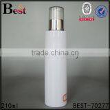 Wholesale Super Price 200ml Plastic Spray Bottle White Plastic Spray Bottle Round Plastic Triger Spray Bottle With Silver Pump thumbnail-4