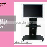 Model Design Metal LCD Plasma TV Stand With Wheels thumbnail-2