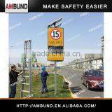 Solar Solar Power Speed Radar Sign LED Display Speed Limit Sign Warning Detector Radar Speed Sign