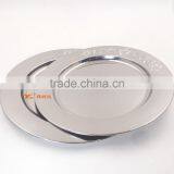 China Supply 32/36/40cm Stainless Steel Charger Plate for Wedding thumbnail-6