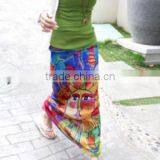 Indian Vintage Silk Saree Wrap Skirt/Simmias Beach Skirt thumbnail-1