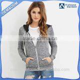 Wholesale Lightweight Hoodie Fashion Designs Custom Women Hoodies Sweate Zipper up Thin Hoodie thumbnail-1