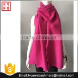 Rib Design Knitted Cashmere Scarf