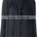 Hot Sale Nice Design Women Executive Pleated Silk Shirts 2016 thumbnail-4