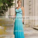 Chiffon Sexy V-Neck Floor Length Evening Long Dress thumbnail-1