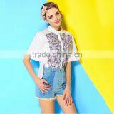 HOYUGO Hot Selling Plain Women Fitted Blank T-shirts Women t Shirt thumbnail-3