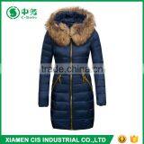Top Quality Winter Windproof Warm Women Duck Down Coat With Fur Collar thumbnail-5