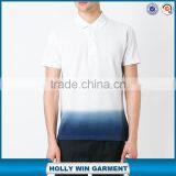Trend Plain White Gradient Color Polo t Shirts for Mens thumbnail-1