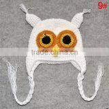 Fashion Pattern Free Baby Handmade Owl Crochet Hat thumbnail-5