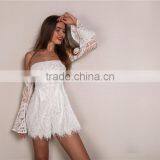 Runwaylover 038 Ladies Sexy Off-Shoulder Lace Playsuits thumbnail-1