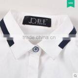 China Shirt Manufacturer Office Lady Formal Shirt for Girls Model Blouse for Uniform Women Shirt thumbnail-3