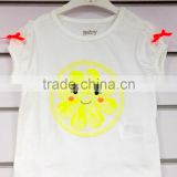 children baby girl 100% cotton t-shirt for age 0-3 years