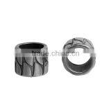304 Stainless Steel Spacer Beads Cylinder Silver Tone thumbnail-3