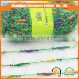 China Fancy Knitting Yarn Factory Direct Wholesale Oeko Tex 100 Polyester Lantern Feather Yarn for Carpet With Free Samples thumbnail-2