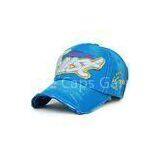 Blue Twill Monogrammed 58cm Cotton Baseball Caps With 3D Embroidered Logo thumbnail-1