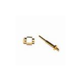 Gold-plated Precision Turned Parts, Made of Brass, Used in Electronic Metal Component
