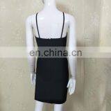 Fashion Women Sexy Spaghetti Strap Cross Front Split Bodycon Club Dresses Cothes Wholesale Dropship thumbnail-5