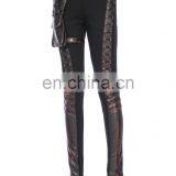 Steampunk Trousers Made of Stretchy Vegan Leather and Fleece Lining thumbnail-1