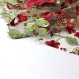 2017 Hot Selling Multiple Color Yarn Embroidery Mesh Lace Fabric for Dress thumbnail-3