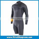 Customize Service 2/3MM Premium Neoprene CR Men Long Sleeve Scuba Shorty Diving Suit thumbnail-1
