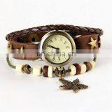 Wholesale Ladies Women Fashion Genuine Charm Lretro Genuine Leather Vintage Watch thumbnail-4