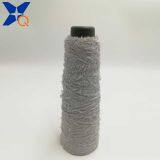 Nm13 grey  microfiber half fancy yarns could not pass needle detector conductive touchsreen yarns for warmer gloves-XT11273