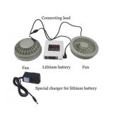 6v/12V brushless air-condition cooling fan with rechargeable battery for summer jacket