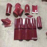 Temple Ancient Quadrangle Colorful Ceramic Antique Roof Glazed Tile thumbnail-2